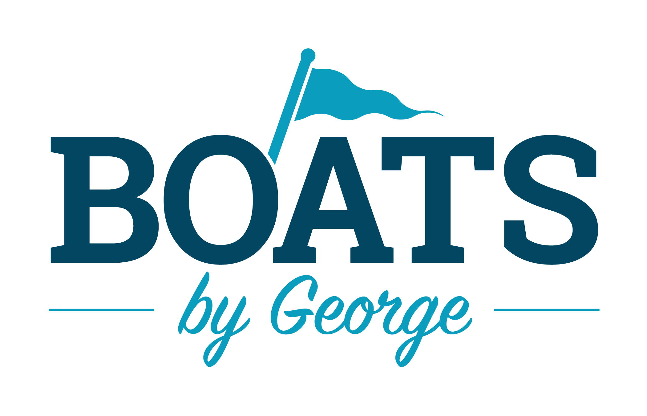Boats By George Dark Blue Logo